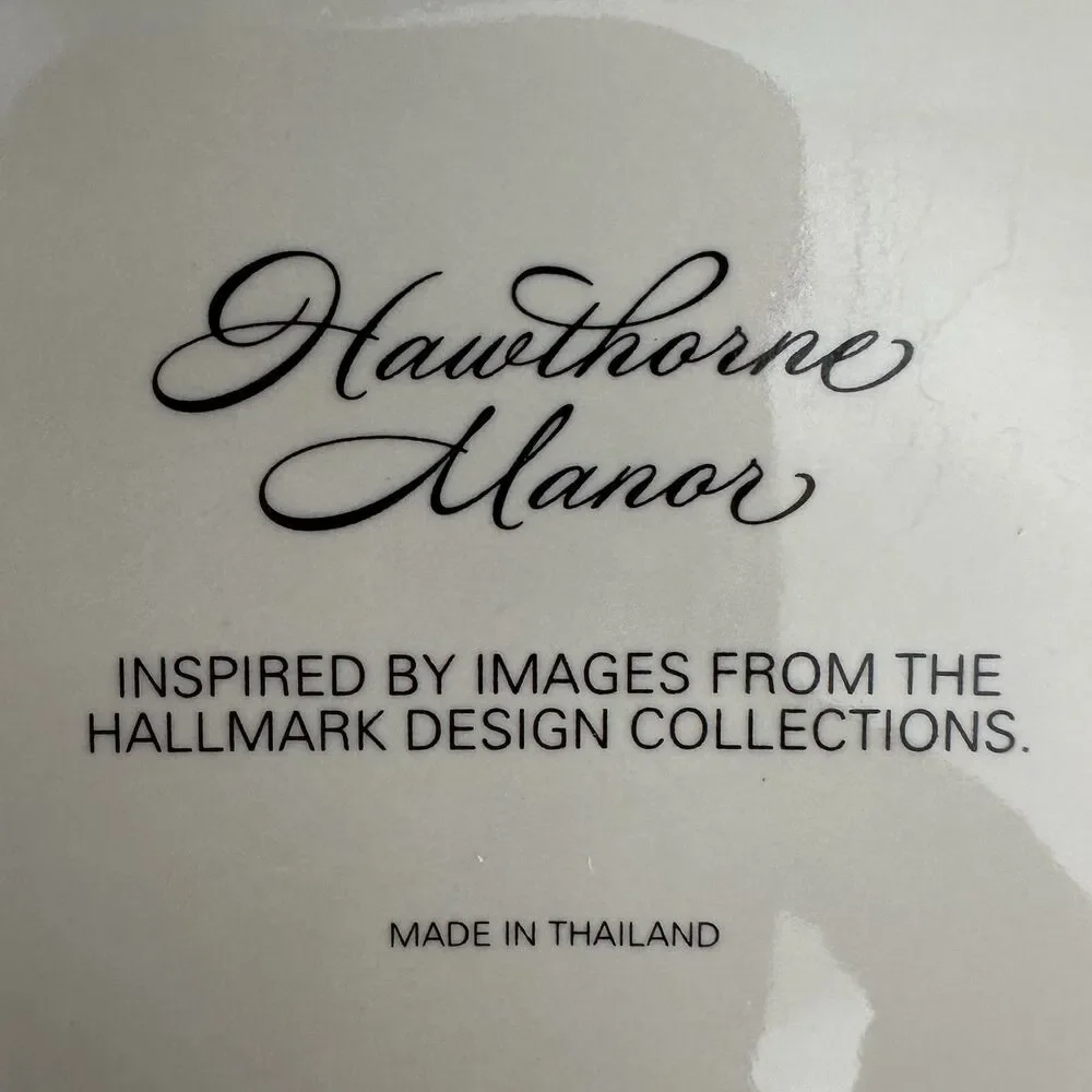 VTG Hawthorne Manor Hallmark Inspired Fruit Gingham Teapot Cottagecore 1990s